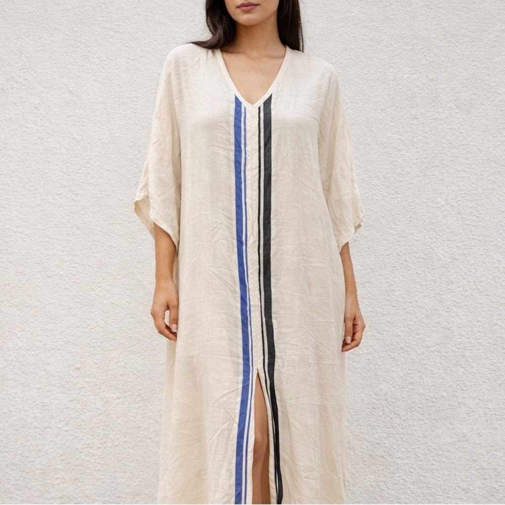Aish coverup with Blue & Black Stripe